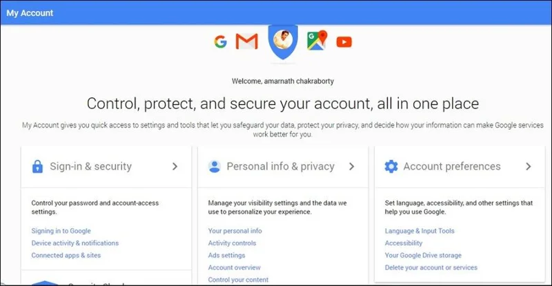 Security settings