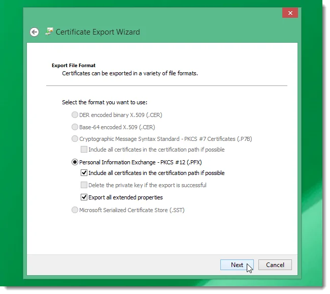 Arahan untuk menggunakan EFS untuk menyulitkan fail dan folder pada Windows 8.1 Pro