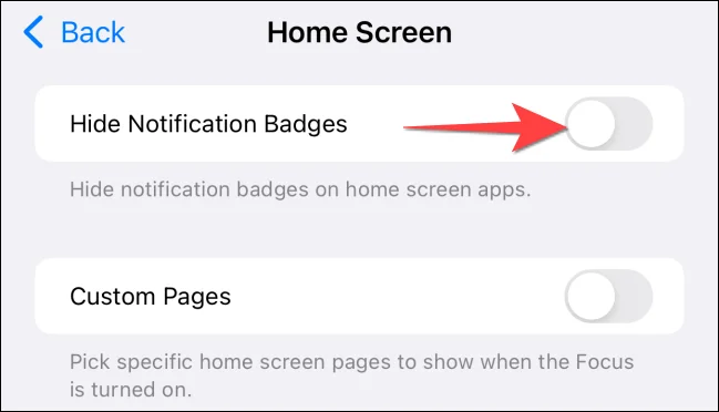 Bagaimana untuk menyembunyikan ikon kiraan pemberitahuan aplikasi dalam mod Fokus pada iPhone