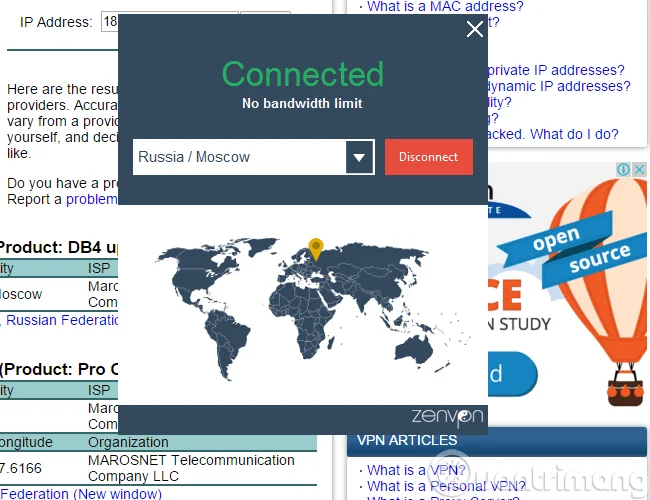 Anda mahu menukar IP anda kepada alamat IP Rusia. Ini adalah kaedah untuk anda!