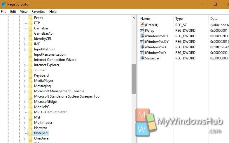 Tetapkan semula Notepad kepada keadaan tetapan lalai asalnya