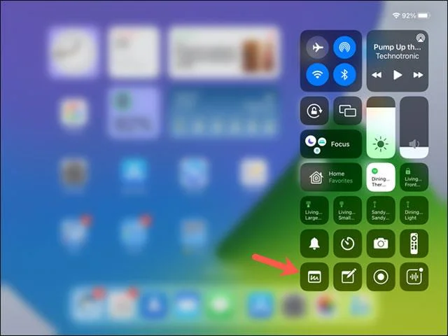 Ringkasan cara menggunakan Nota Pantas pada iPad