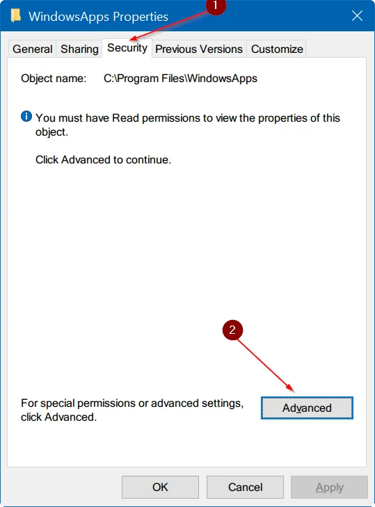 Arahan pembetulan ralat: Anda Telah Ditolak Kebenaran Untuk Mengakses Folder Ini pada Windows 10