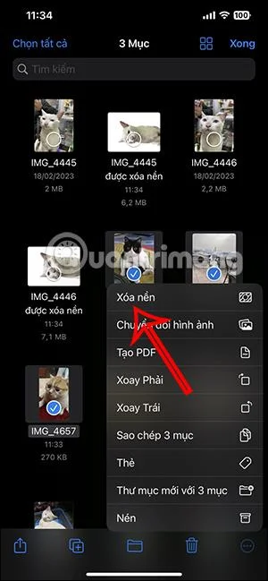 Arahan untuk mengalih keluar latar belakang banyak foto pada iPhone