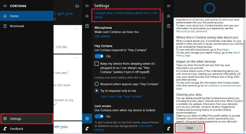 Arahan untuk persediaan optimum untuk Cortana pada Windows 10 (Bahagian 1)