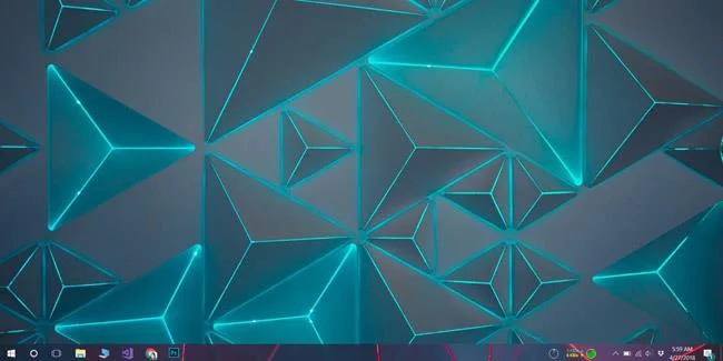 Bagaimana untuk menambah kertas dinding pada bar tugas pada Windows 10