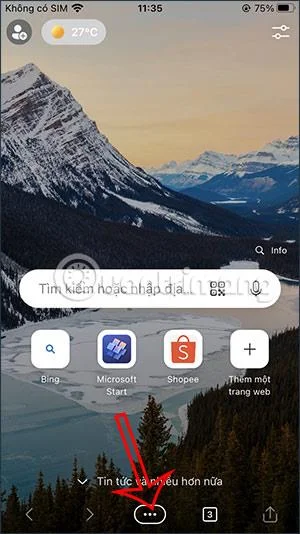 IPhone の Microsoft Edge の背景を黒にする方法