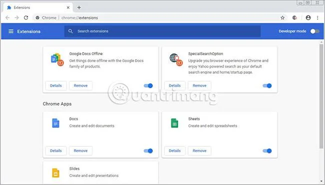 Chrome ve diğer tarayıcılarda SpecialSearchOption nasıl kaldırılır