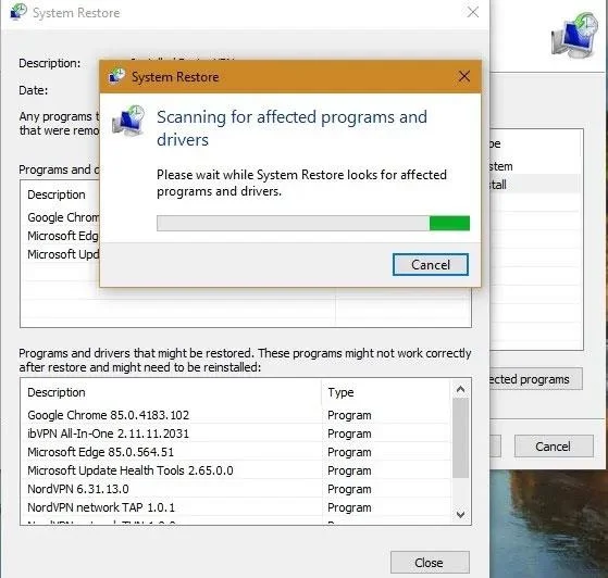 Apakah yang dilakukan oleh Pemulihan Sistem dalam Windows 10?