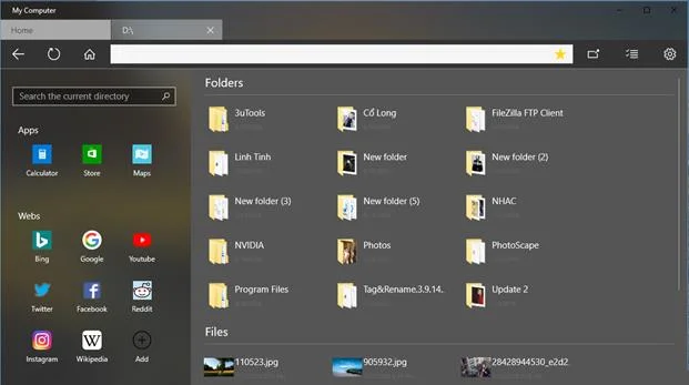 Windows 10'daki Dosya Gezgini'ne mükemmel bir alternatif olan Bilgisayarımı Deneyimleyin