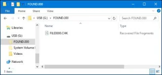 Windowsta FOUND.000 klasörü ve FILE0000.CHK dosyası nedir?