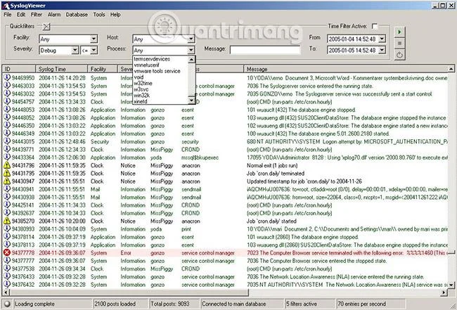 Windows için en iyi ücretsiz ve ücretli Syslog Sunucu yazılımı