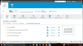 Instrukcje aktywacji pozostałego czasu pracy baterii w HP Spectre x360