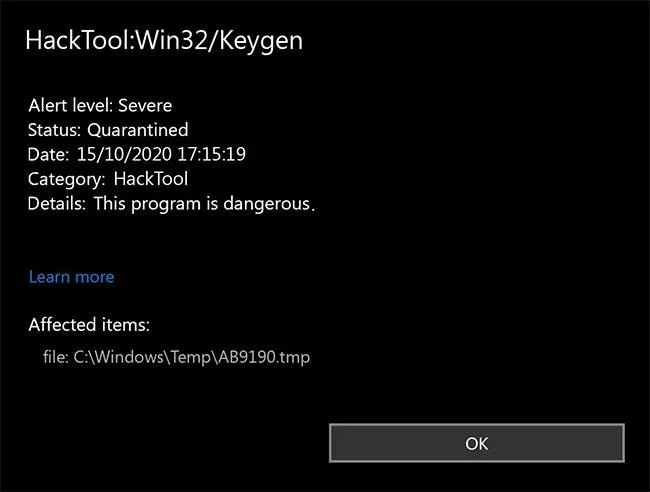 什麼是惡意軟體 HackTool:Win32/Keygen？如何去除？