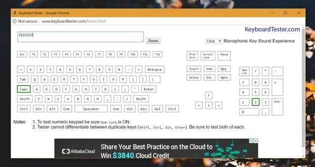 Windows 10 キーボードに数字キーの行を追加する方法