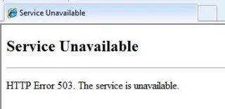 Comment corriger lerreur 503 Service indisponible