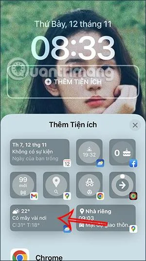 Bagaimana untuk mengesan cuaca pada skrin kunci iPhone