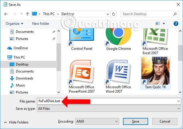 Hoe u een BAT-bestand maakt om de volledige schijffout van Windows 10 op te lossen