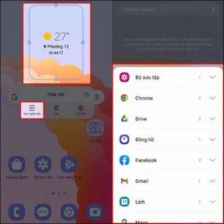 Anleitung zum Überlagern von Widgets auf Android