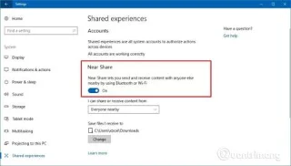 Comment activer la fonctionnalité Near Share sur Windows 10