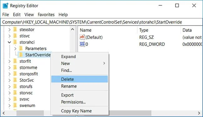 Bagaimana untuk mendayakan mod AHCI dalam Windows 10