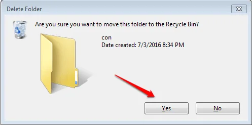 Gunakan CMD untuk mencipta folder "tidak boleh padam" pada Windows