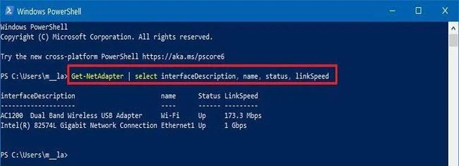 Comment vérifier la vitesse de la carte réseau sous Windows 10