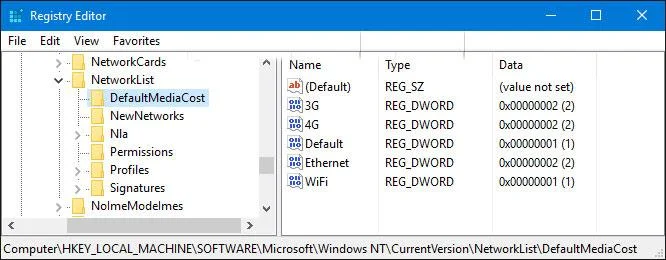 Bagaimana untuk mendayakan/melumpuhkan ciri pengukuran sambungan Ethernet dalam Windows 10