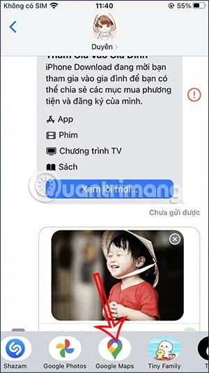 Cara menghantar lokasi Peta Google masa nyata pada iPhone
