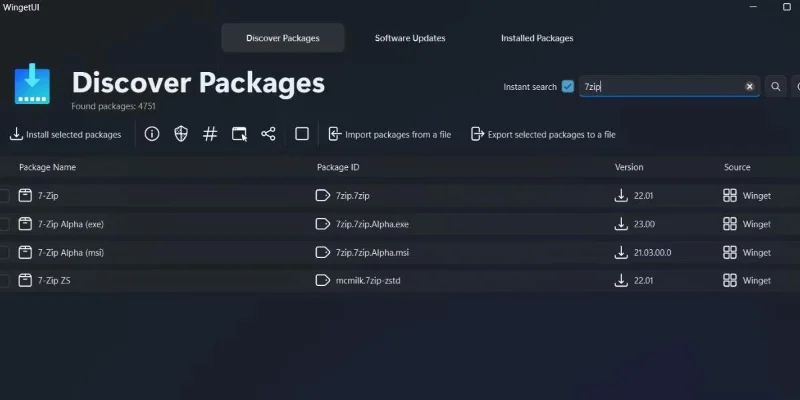 Windows 11'de WingetUI kullanılarak uygulama paketleri nasıl yönetilir?