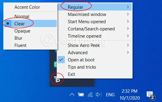 Bagaimana untuk menjadikan Bar Tugas telus pada Windows 10 dengan TranslucentTB dan Classic Shell