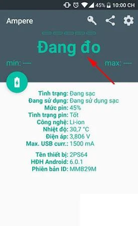 Arahan untuk mengukur kelajuan pengecasan pada telefon