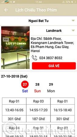 Cara melihat masa tayangan filem pada telefon anda