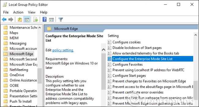 Windows 10'da Internet Explorer'da eski web siteleri nasıl açılır