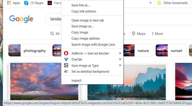 Arahan untuk menukar kertas dinding pada Windows 11