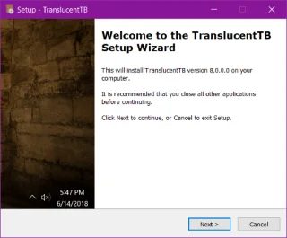 TranslucentTB ve Classic Shell ile Windows 10da Görev Çubuğunu şeffaf hale getirme