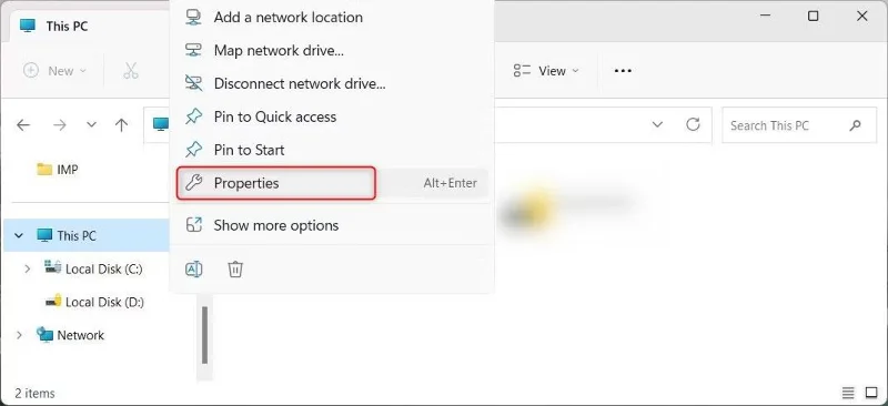 ファイルエクスプローラーでのIntelプロセッサの世代確認