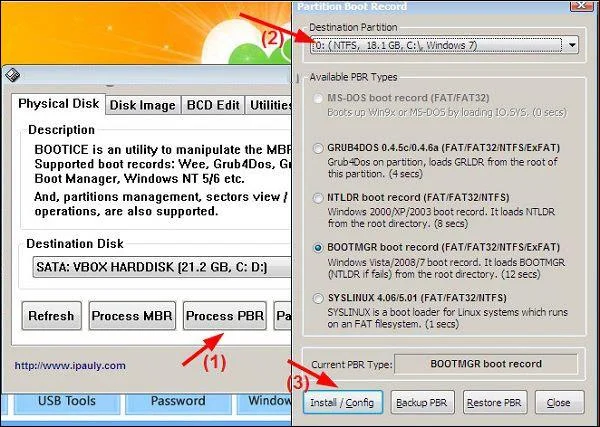 Bagaimana untuk memasang Windows pada WinPE