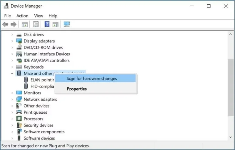 Bagaimana untuk membetulkan ralat hilang kursor tetikus pada Windows