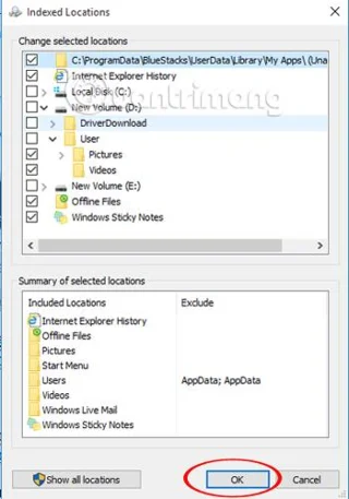 Petua untuk carian yang lebih pantas dalam Windows 10