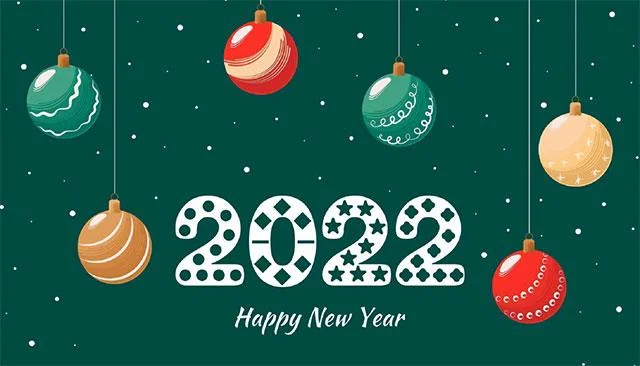 Kertas dinding tahun baru 2022 untuk komputer, selamat tahun baru 2022 foto komputer riba