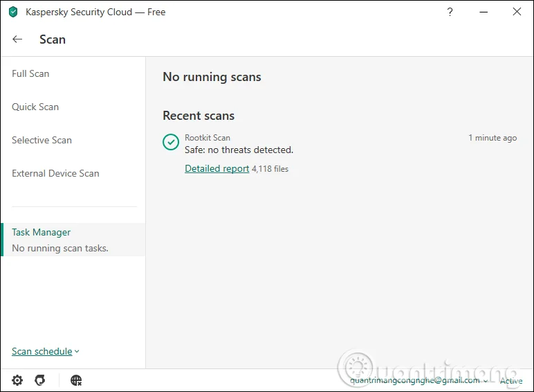 Cara menggunakan Kaspersky Security Cloud untuk membuang virus pada komputer anda