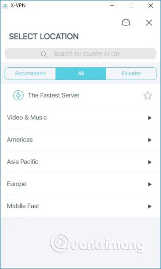 Cara menggunakan X-VPN untuk melayari web tanpa nama pada Windows