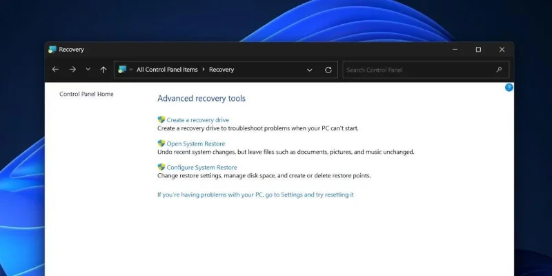11 manieren om Systeemherstel op Windows 11 te openen