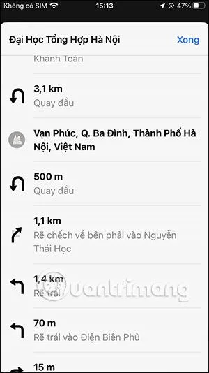 Arahan untuk menambah perhentian pada Peta Apple