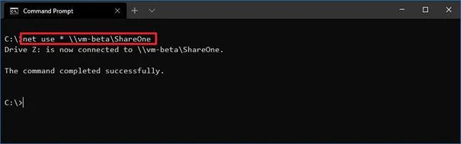 Bagaimana untuk memetakan pemacu rangkaian menggunakan Command Prompt dalam Windows