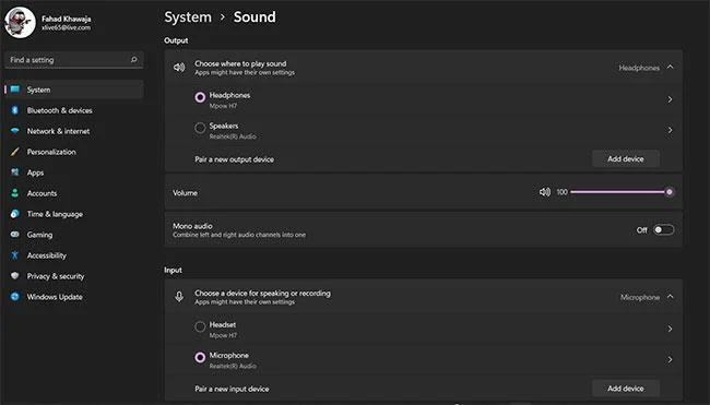 Windows 11'deki Ayarlar uygulamasındaki yeni özellikler