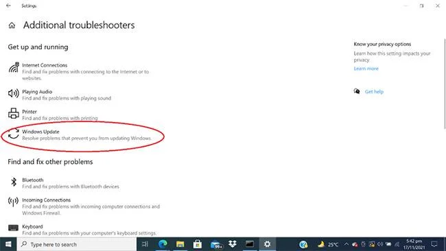 Fout bij Knipprogramma werkt niet