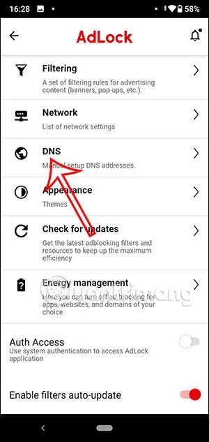 Instrucciones para usar AdLock en teléfonos Android