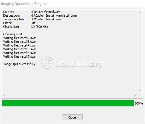 Comment diviser un fichier Install.wim de plus de 4 Go